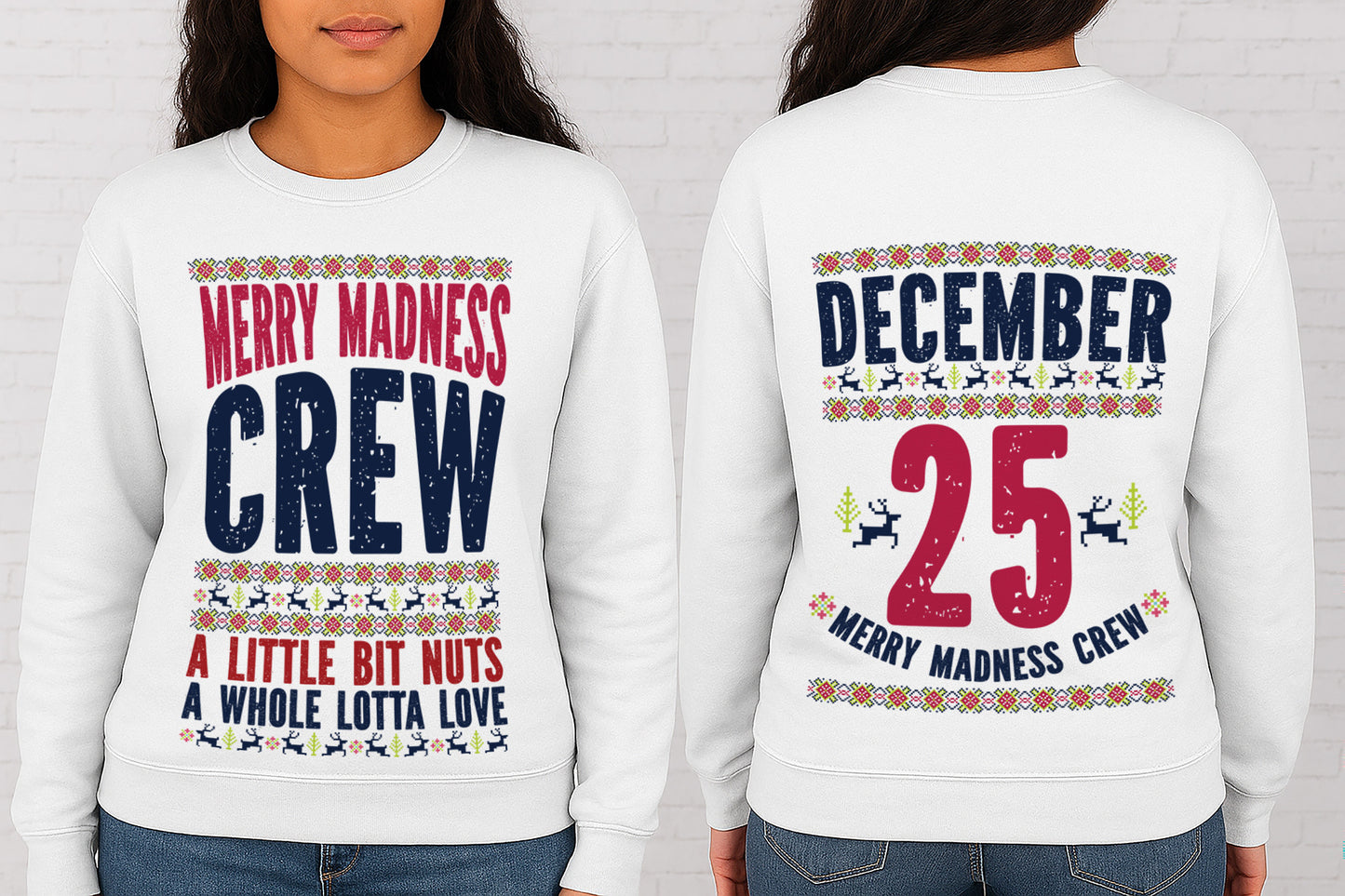 10 Designs Bundle The ultimate Christmas Crew collection Digital Designs Funny Christmas Crew Shirt Designs PNG and SVG | 10 Front & Back Holiday Sublimation PNGs | Family, Sarcastic & Festive Quotes