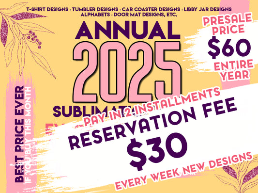 2025 Annual Drive - $30 RESERVATION FEE Presale Price