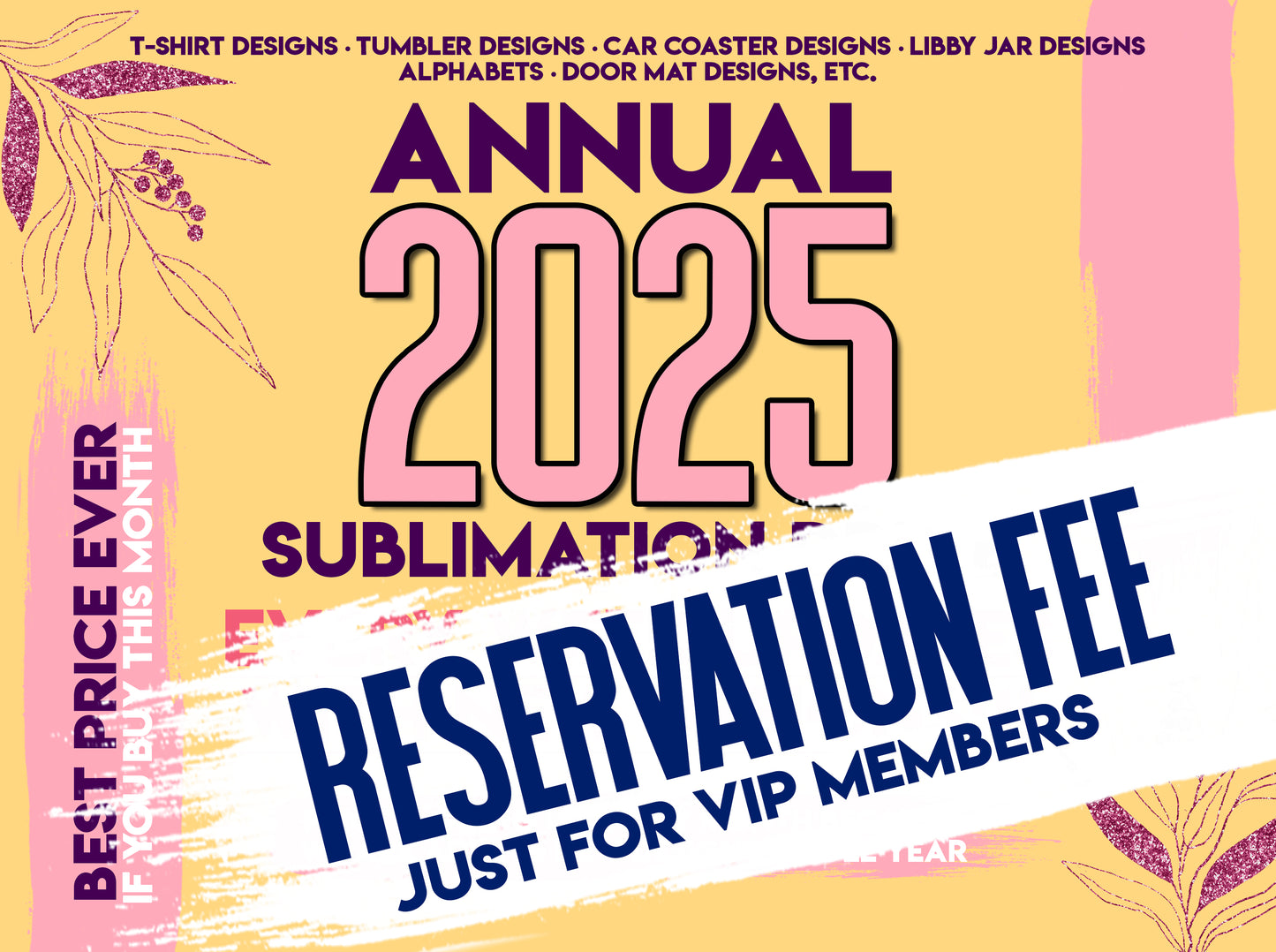 20252025 Annual Drive Entire Year - $15 RESERVATION FEE