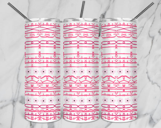Hidden Message Geometric 20 oz Tumbler | Hidden Message PNG SVG for Sublimation & Cricut