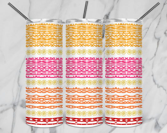 Hidden Message Geometric 20 oz Tumbler | Hidden Message PNG SVG for Sublimation & Cricut