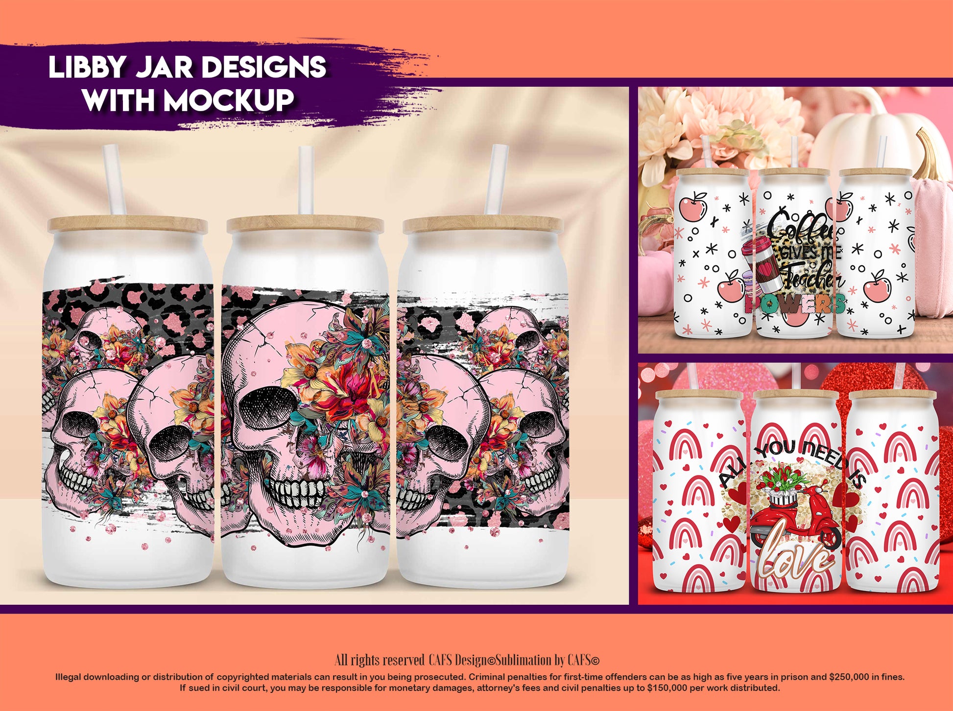 Sublimation Libby Jar png Designs