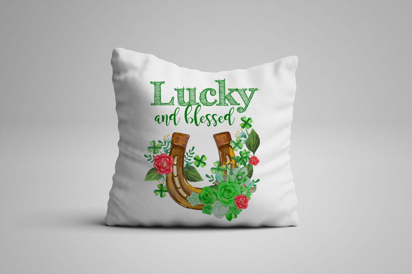 St. Patricks Day Png - Lucky and Blessed - Sublimation Digital Design