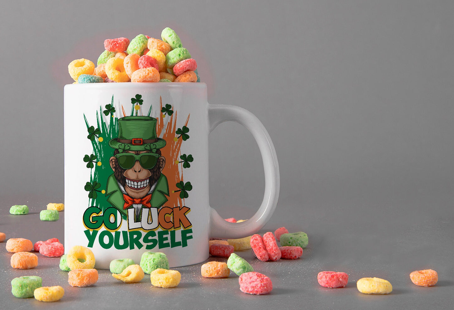 10 St Patrick Day Mug Template Designs for Sublimation Printing Shamrock St Patricks Day Mug Luck Shamrock St Patrick Day Mug Design Graphic