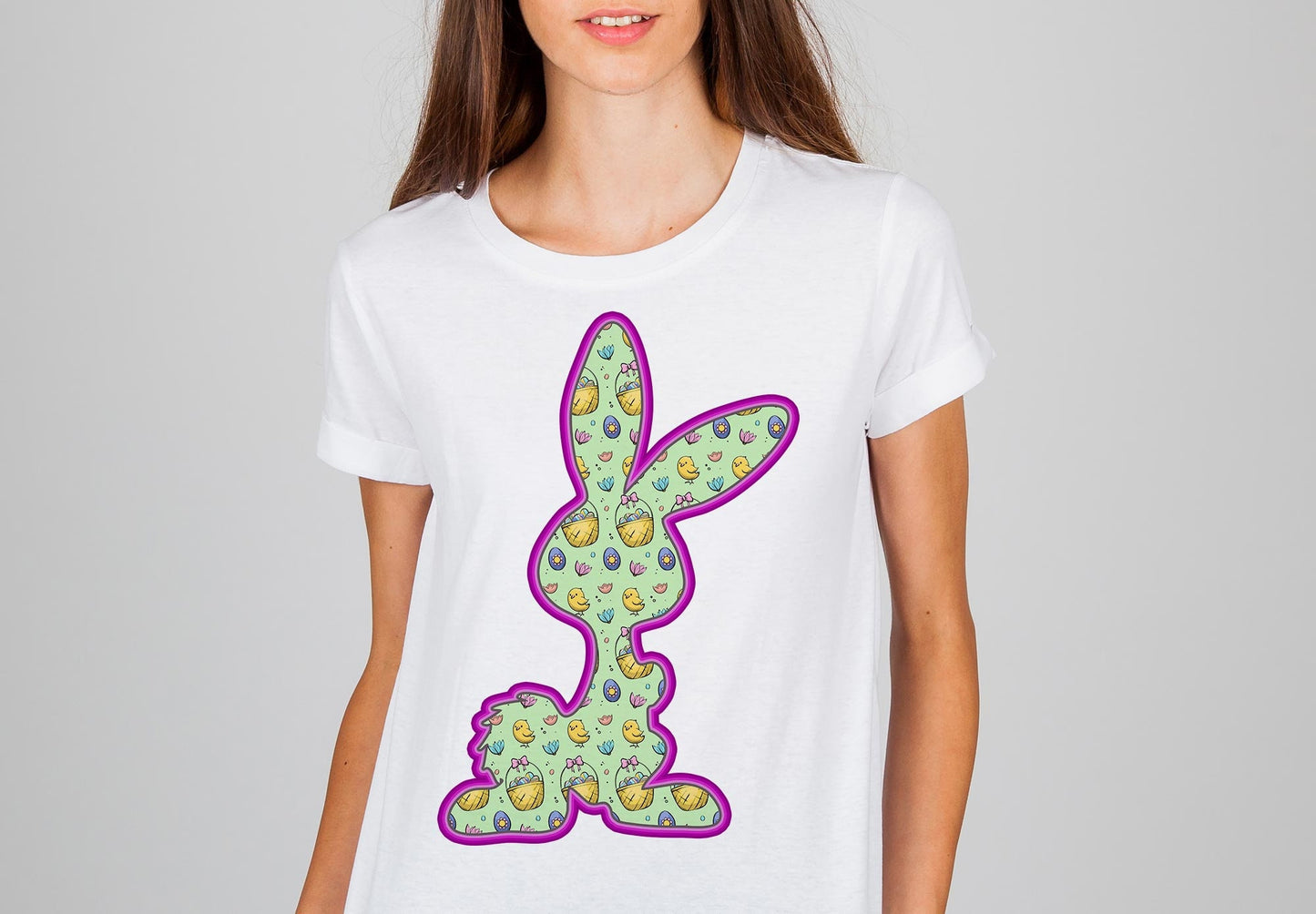 EASTER Bunny Sublimation Design for Sublimation Printing - EASTER Chickens Bunny - Sublimation template design My First Easter My 1st Easter Png