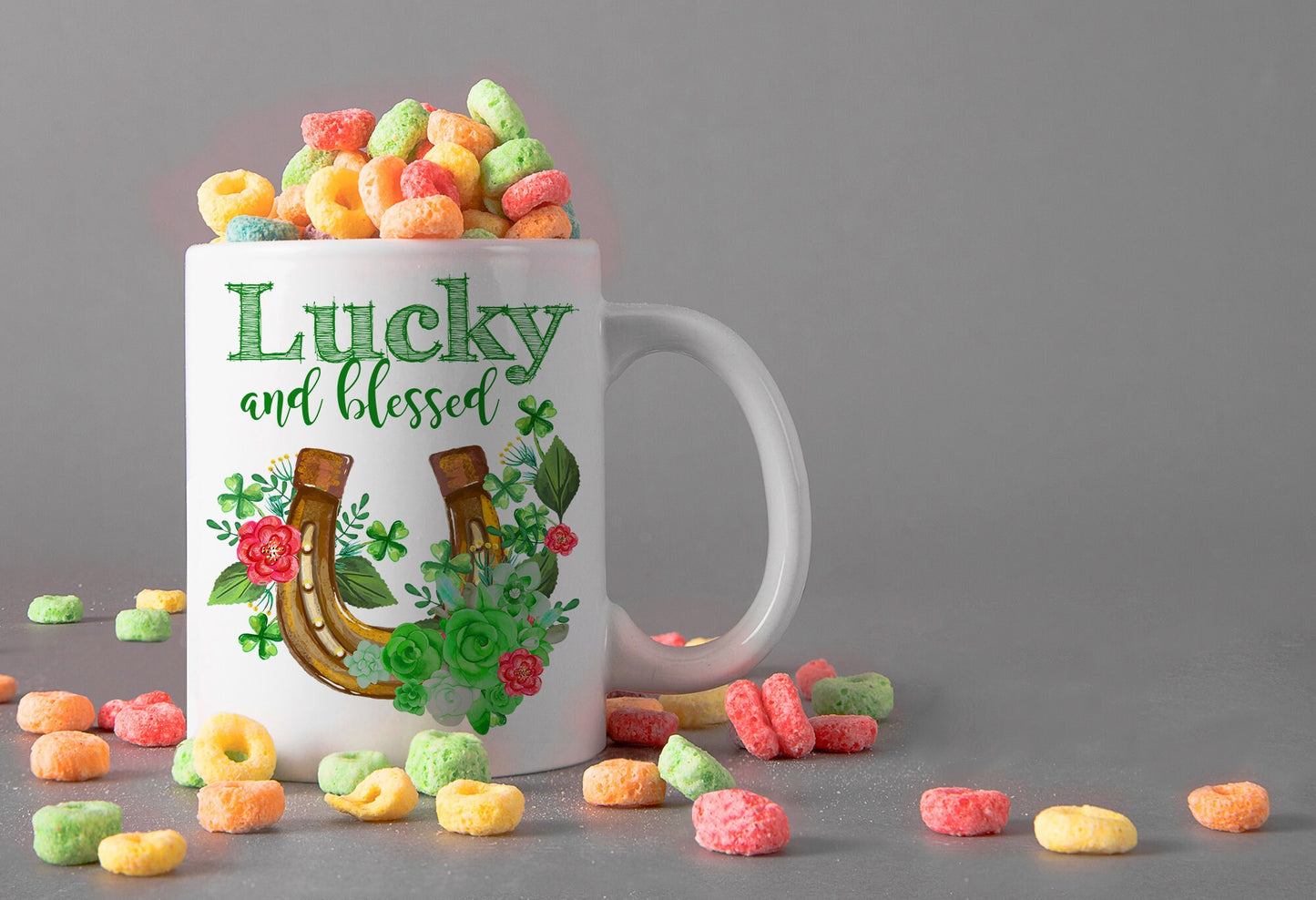 St. Patricks Day Png - Lucky and Blessed - Sublimation Digital Design