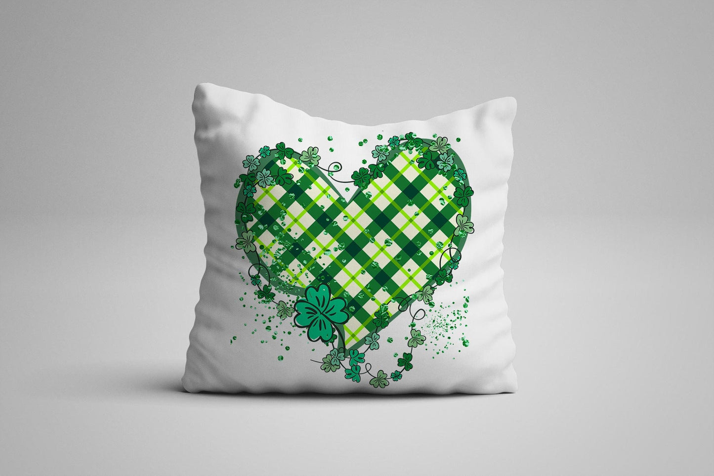 St. Patricks Day - SHAMROCK HEART - Sublimation Digital Design PNG Design Download, Sublimation Template T shirt, Mug Digital Template