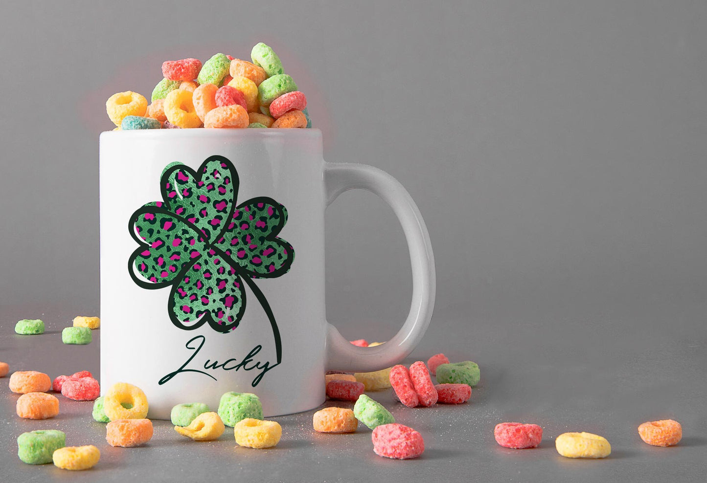 10 St Patrick Day Mug Template Designs for Sublimation Printing Shamrock St Patricks Day Mug Luck Shamrock St Patrick Day Mug Design Graphic