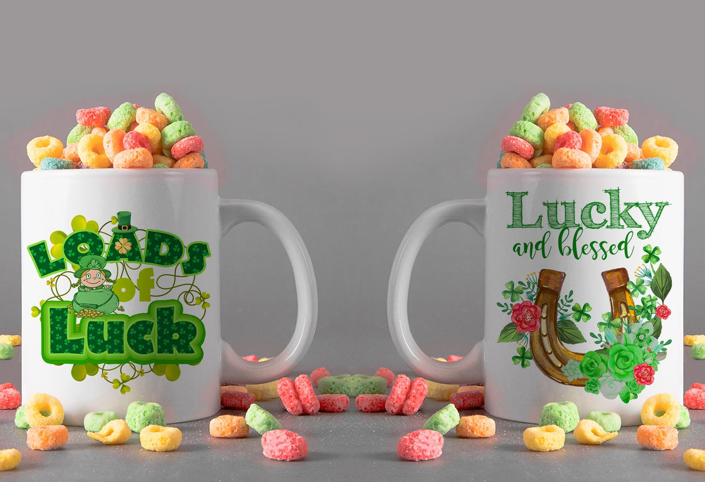 10 St Patrick Day Mug Template Designs for Sublimation Printing Shamrock St Patricks Day Mug Luck Shamrock St Patrick Day Mug Design Graphic