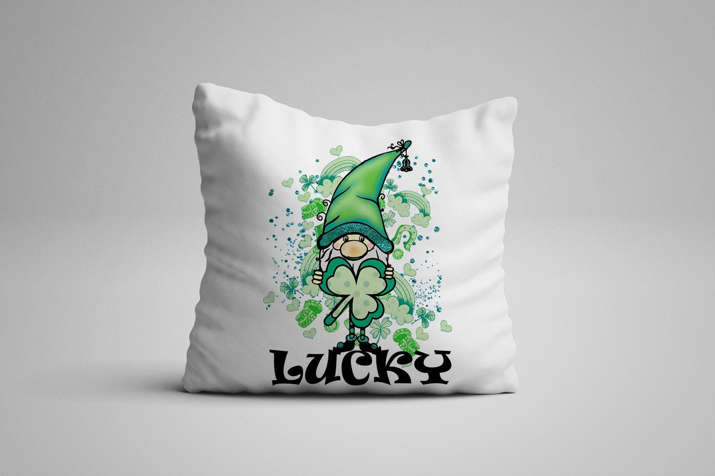 St. Patricks Day - GNOME LUCKY Shamrock - Sublimation Digital Design PNG Design Download, Sublimation Template T shirt, Mug Template Gnome