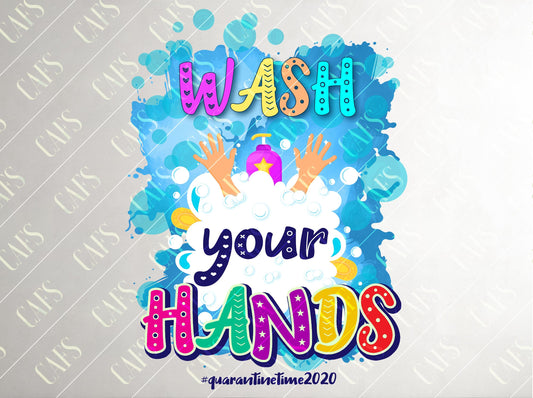 Sublimation Design Wash Your Hands Sanitizer Sublimation Digital Hand Sanitizer Template Wash Your Hands Quarantine Sublimation Design PNG