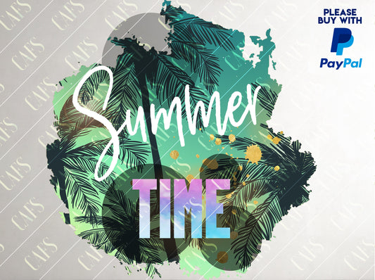 Summer Sublimation Design Summer Time Digital Png Summer Time Sublimation Design  PNG Summer DTG Design Summer Digital Download PNG