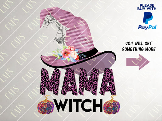 Mama Witch Png Design