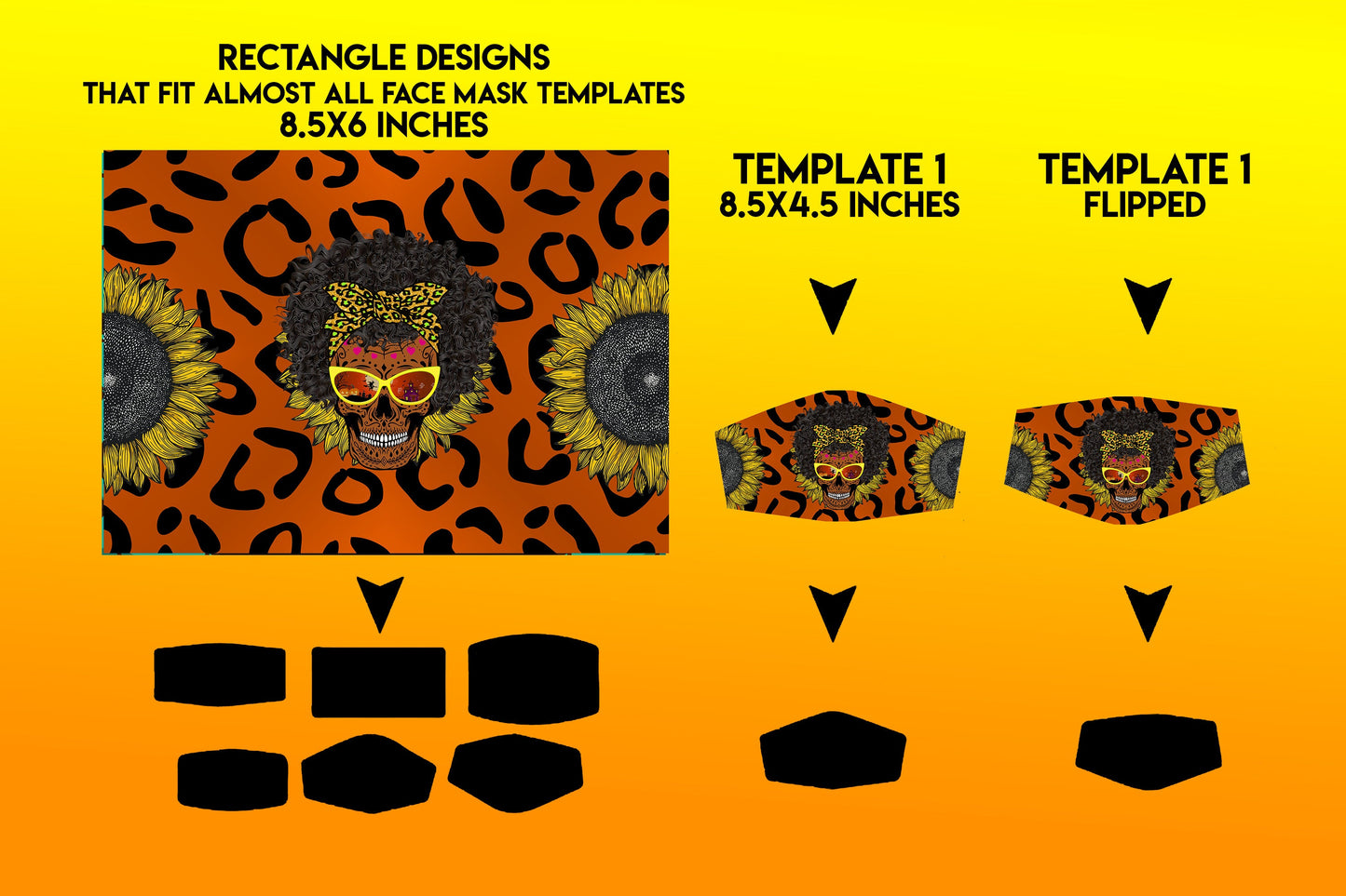 Halloween Face Mask Designs Facemask Sublimation Halloween Design Template Png Designs