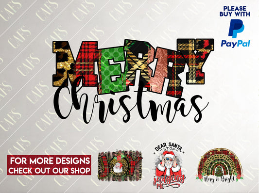 Merry Christmas Png Sublimation