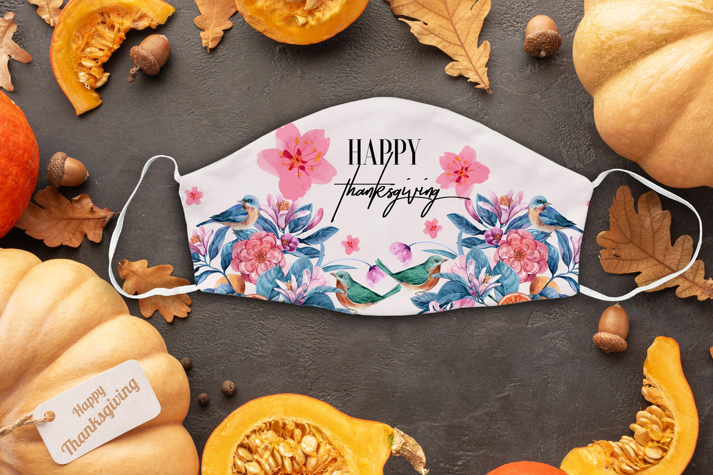 10 Thanksgiving Day Face Mask Designs Facemask Sublimation Design Template Png Design