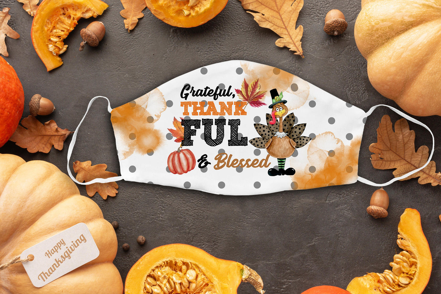 10 Thanksgiving Day Face Mask Designs Facemask Sublimation Design Template Png Design