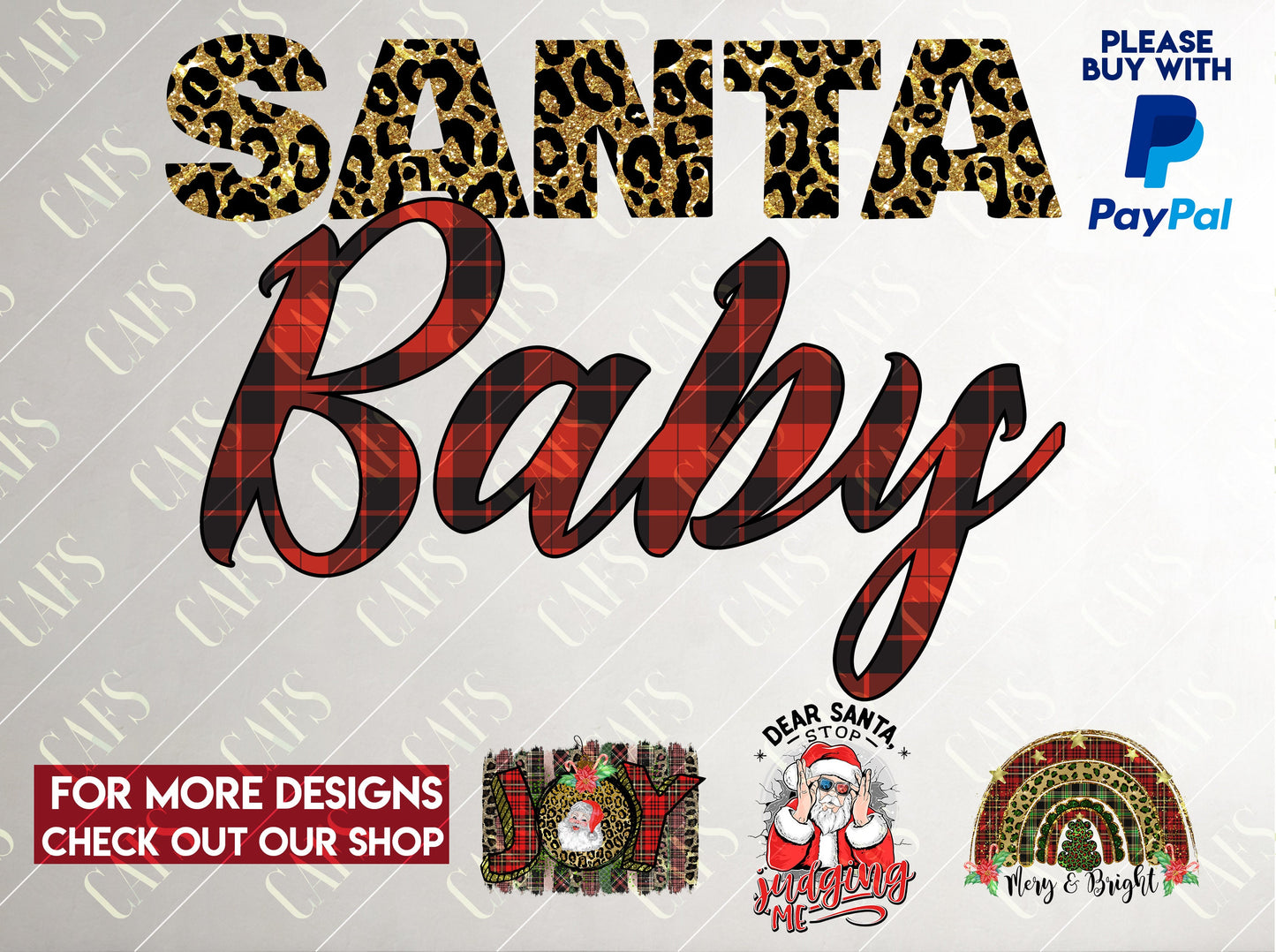 Santa Baby Png Christmas Sublimation Design