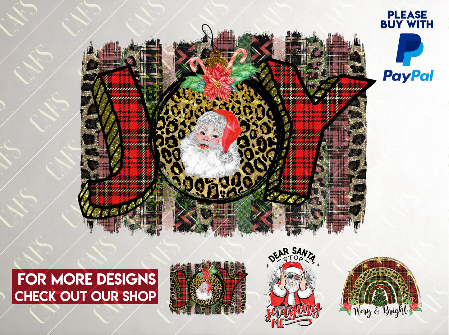 Christmas Png Sublimation Design JOY Santa Claus Png Christmas Digital Design Santa PNG Santa Sublimation Design PNG Christmas Digital Png