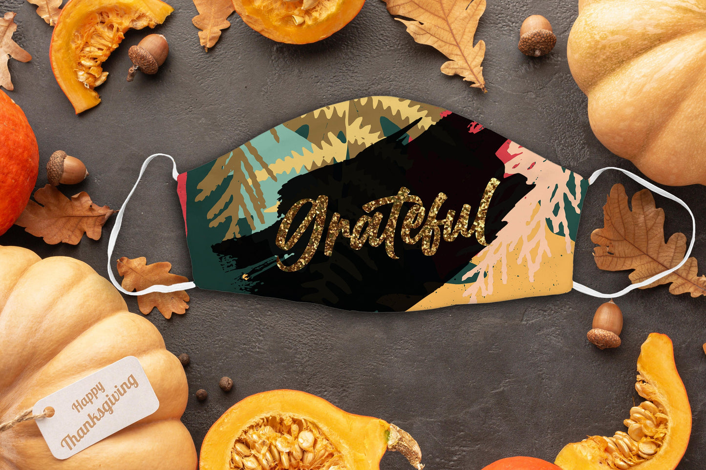 10 Thanksgiving Day Face Mask Designs Facemask Sublimation Design Template Png Design