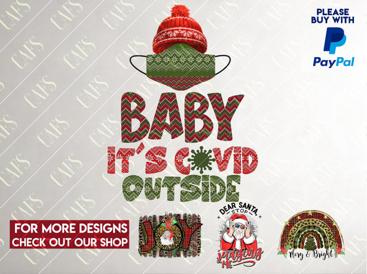 Baby it's cold outside Png Sublimation Design Christmas PngChristmas Digital Design PNG Christmas Sublimation Design PNG Digital Png