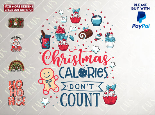 2020 Png Design 2020 Sublimation Design Christmas Calories don't count Png 2020 Png 2020 Christmas ornament design png Christmas Png