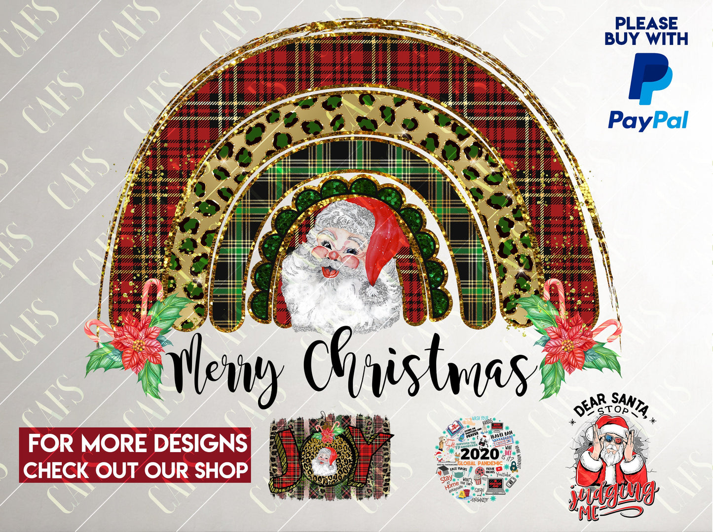 Christmas Santa Rainbow Png Sublimation Design Rainbow Png Christmas Digital Design PNG Rainbow Sublimation Design PNG Christmas Digital Png