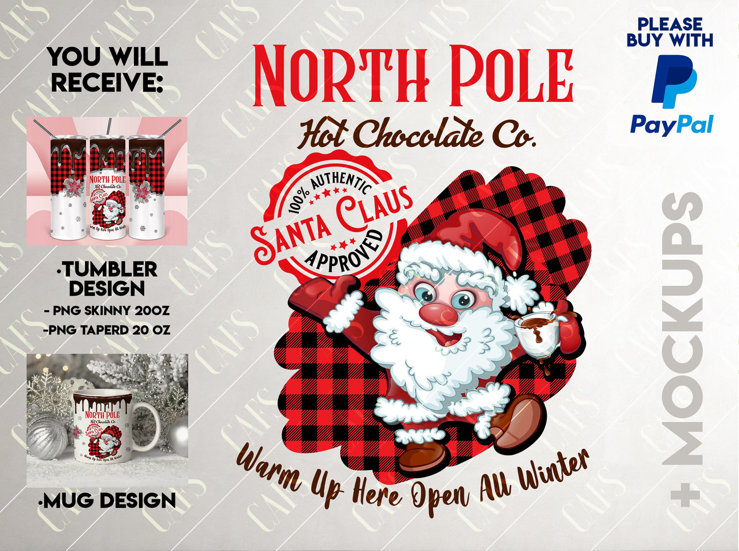 North Pole Hot Chocolate PNG Design North Pole Hot Chocolate Sublimation Design North Pole Hot ChocolateTumbler design North Pole Mug Design