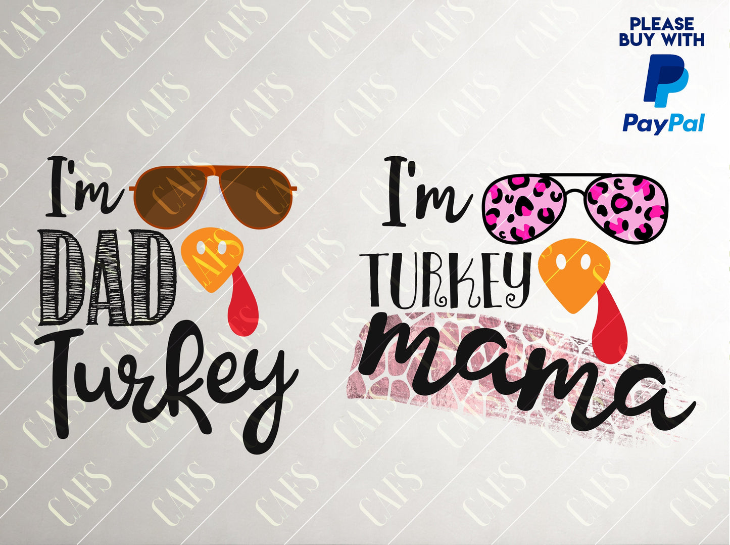 Thanksgiving Day Turkey Mom and Dad Design Turkey Sublimation Png Design Png Thanksgiving Day Png Thanksgiving Day Design Digital Png