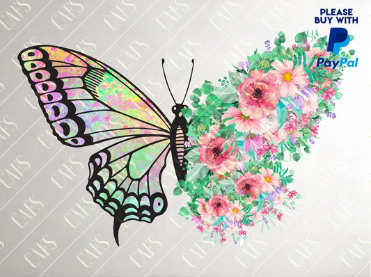 Butterfly Flowers Png Sublimation Design Butterfly PngButterfly Digital Design PNG Sublimation Design PNG Butterfly Digital Png