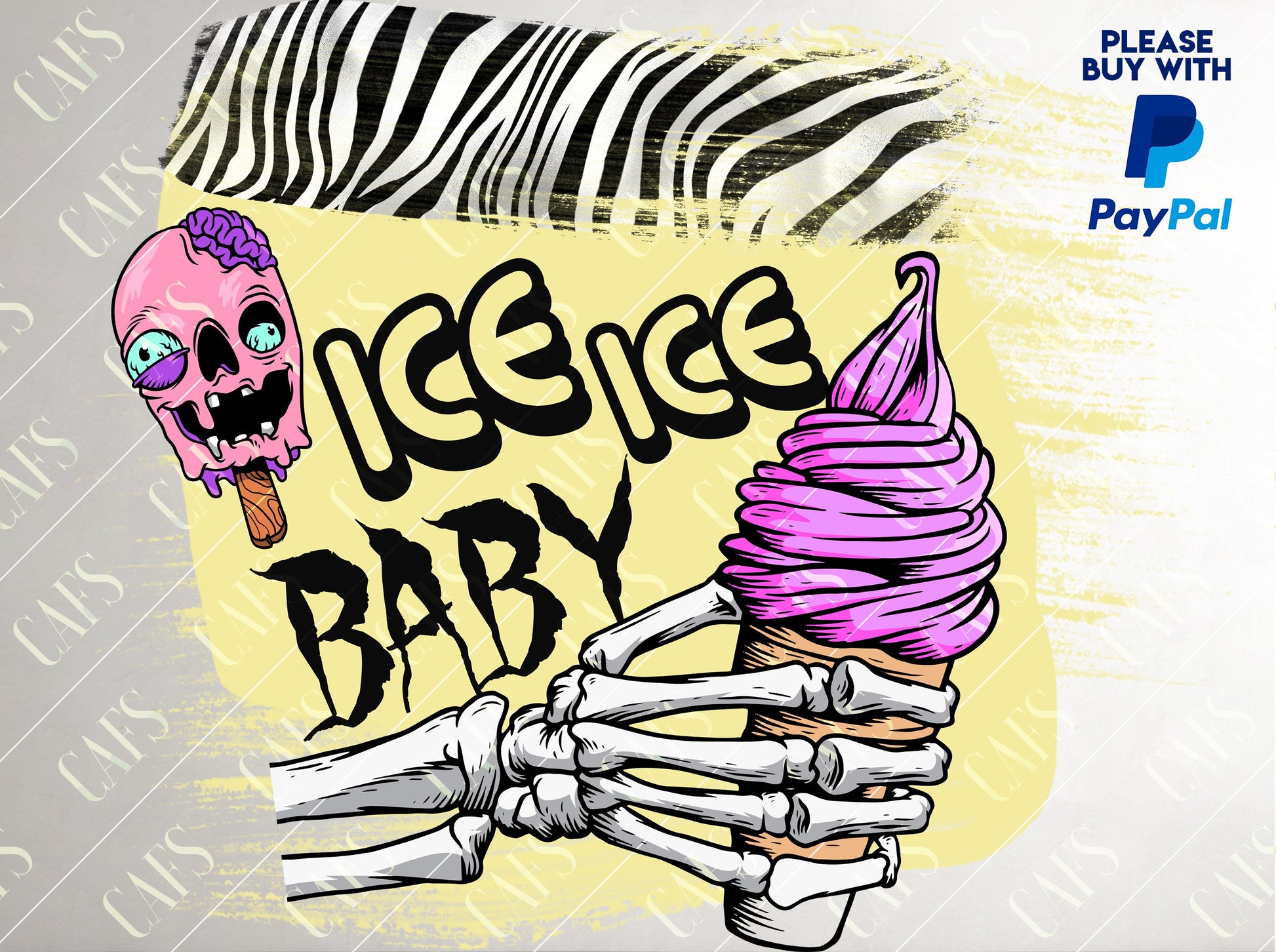 Scary Ice Cream Png Halloween Design 