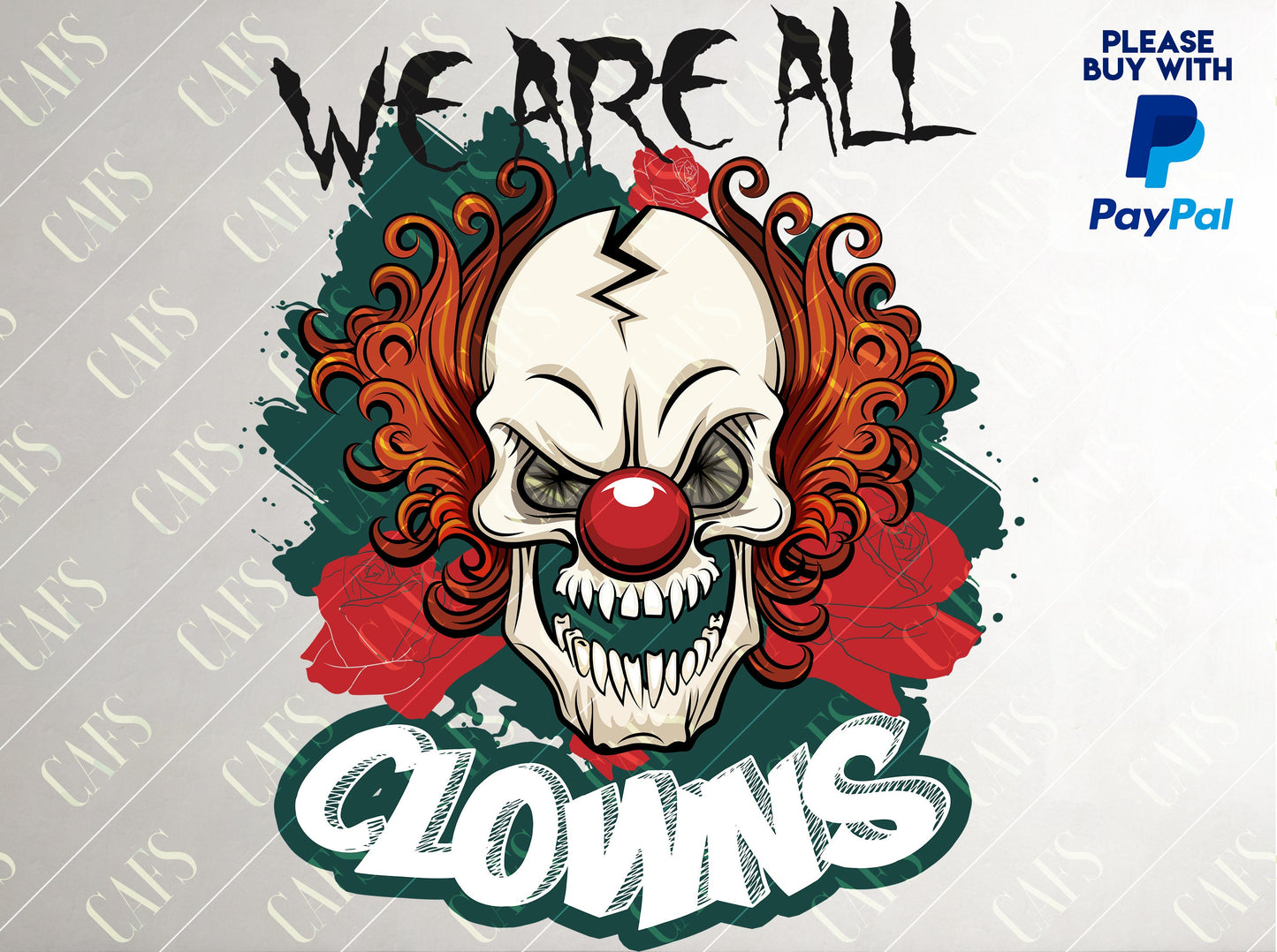 Halloween Png CLOWN  sublimation design Halloween Digital Download Sublimation Design  Png CLOWN Digital Download