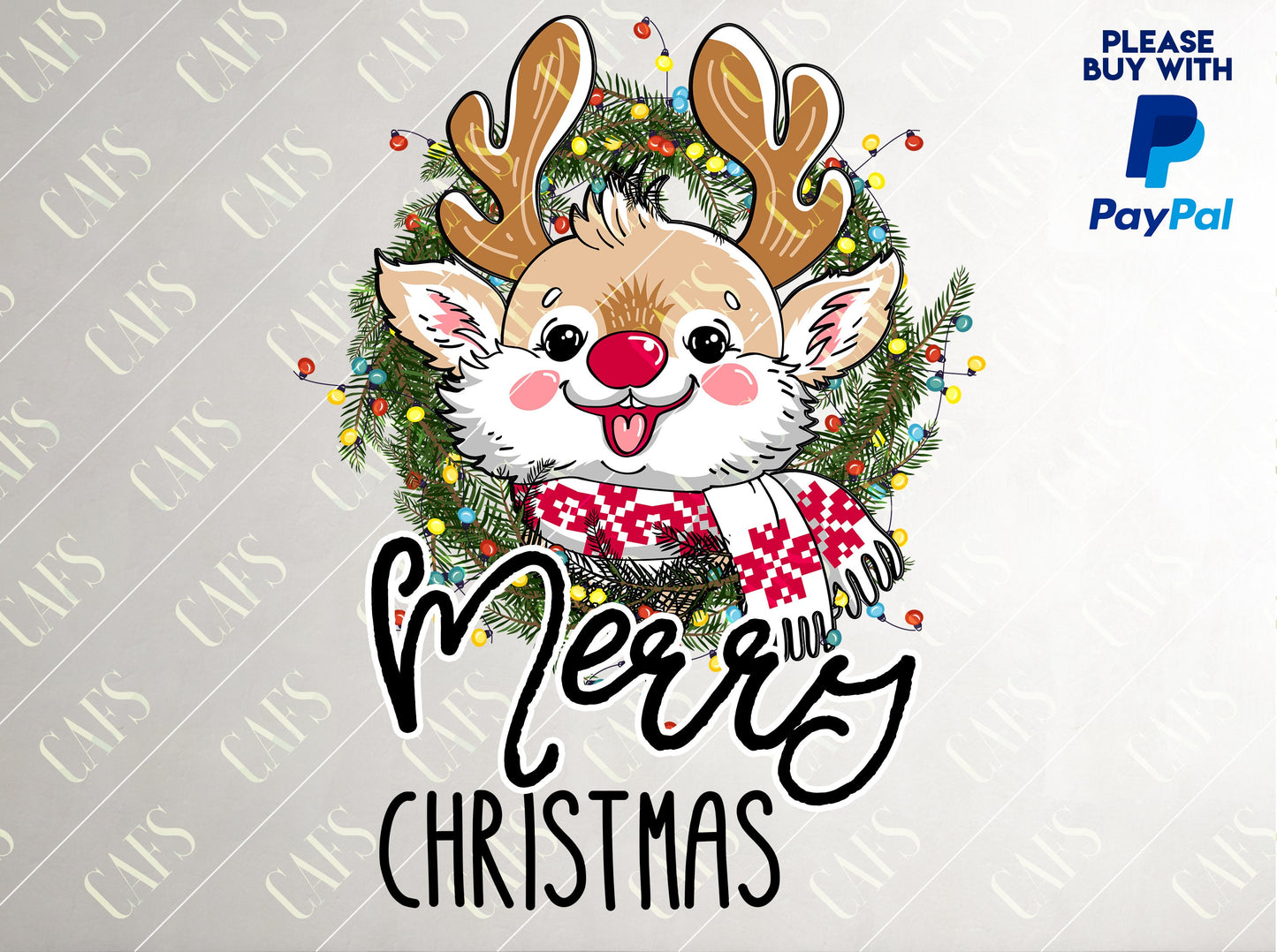 Merry Christmas Reindeer Png Sublimation Design  christmas reindeer Png Christmas Digital Design  PNG Sublimation Design PNG Christmas