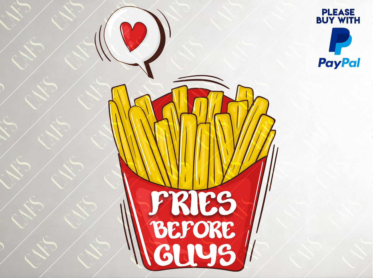 Valentine's Day Sublimation Fries Before Guys Png Valentines Digital Download Digital Design Fries Before Guys PNG Valentine PNG